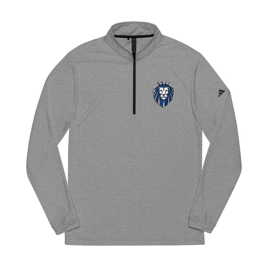 Adidas® Quarter-Zip Pullover with Embroidered Crest - Gender Neutral