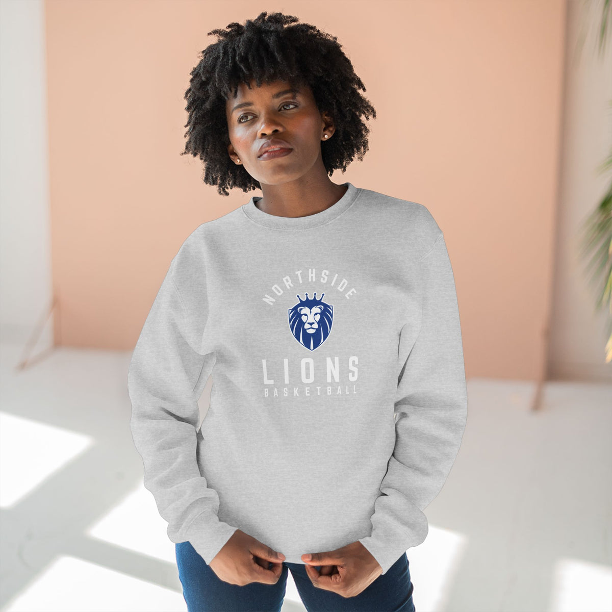 Gender Neutral Lions Crest Crewneck Sweatshirt