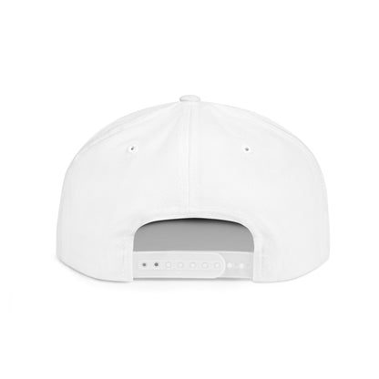 Lions Basketball Flat Bill Snapback Hat Blue Lettering — Team Logo Cap
