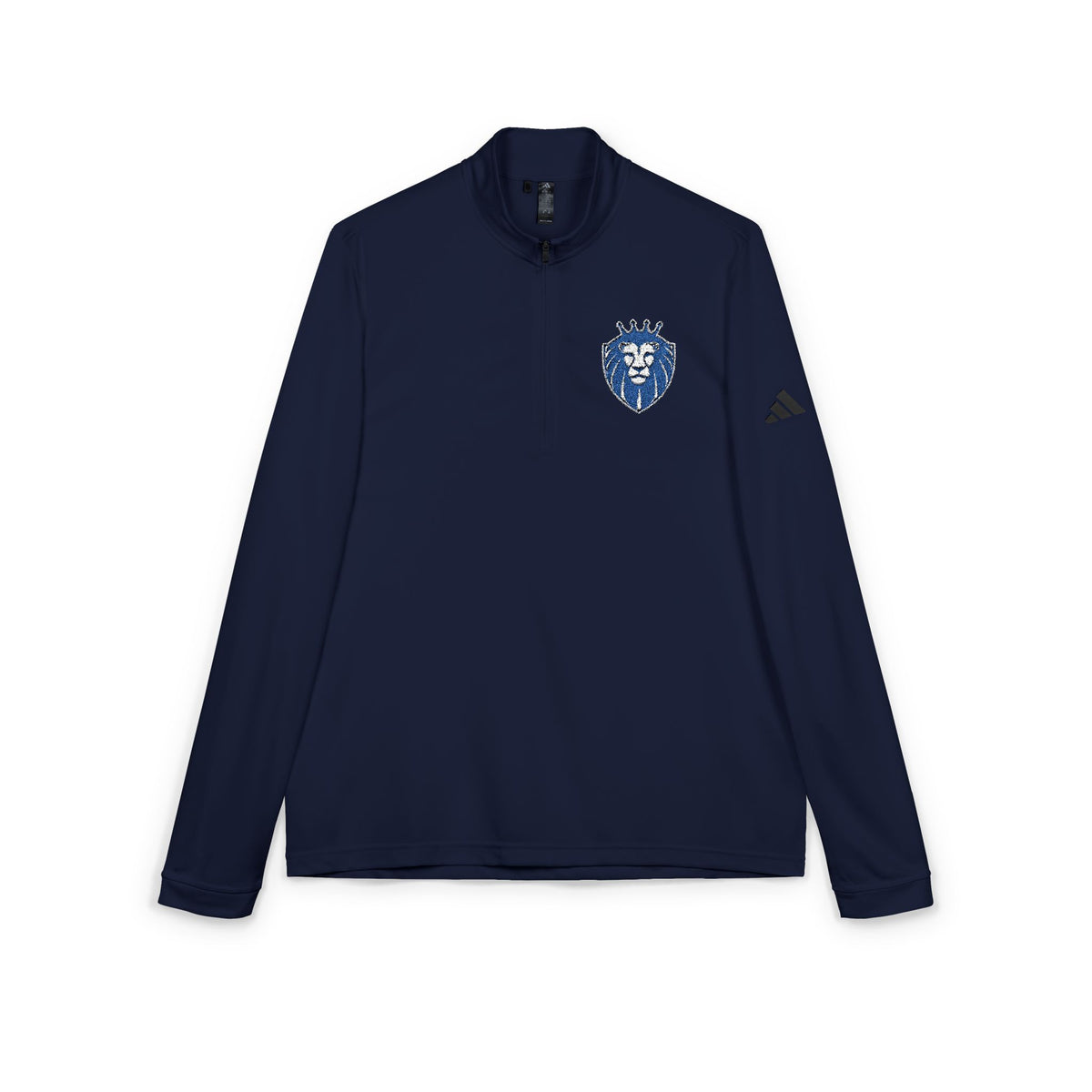 Adidas® Quarter-Zip Pullover with Embroidered Crest - Gender Neutral