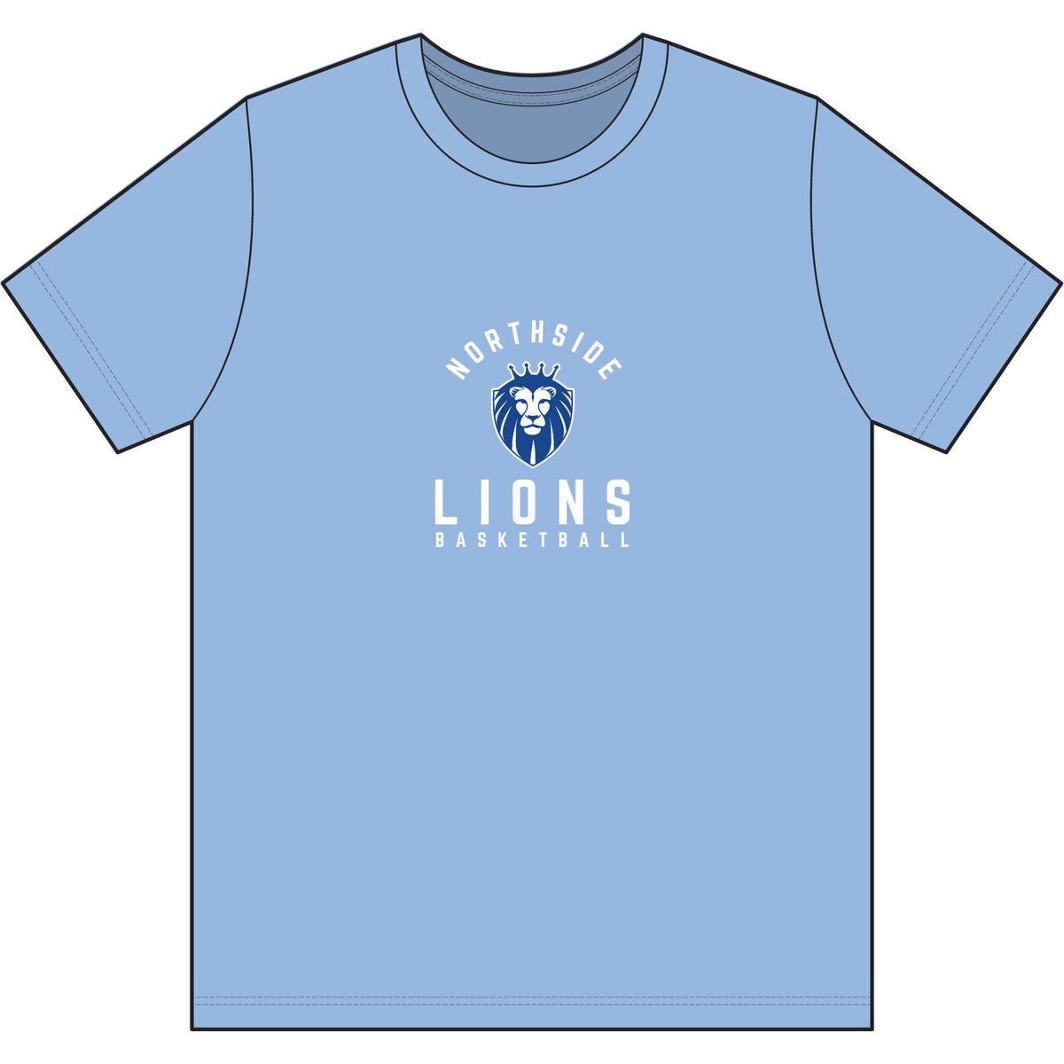 Northside Lions Basketball T-Shirt — Dri-Power Performance Tee