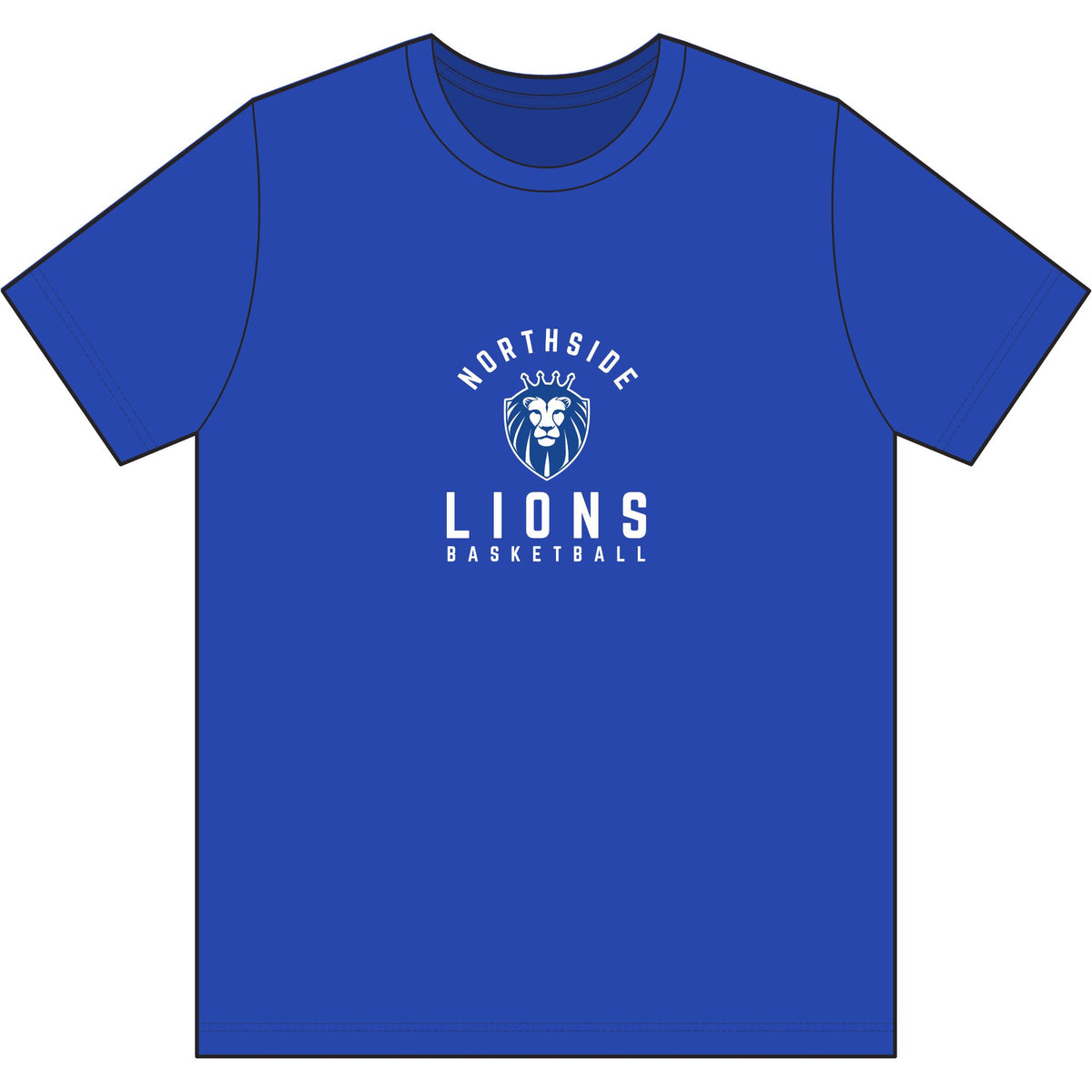 Northside Lions Basketball T-Shirt — Dri-Power Performance Tee