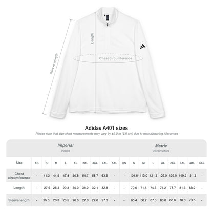 Adidas® Quarter-Zip Pullover with Embroidered Crest - Gender Neutral