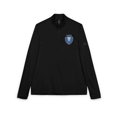 Adidas® Quarter-Zip Pullover with Embroidered Crest - Gender Neutral