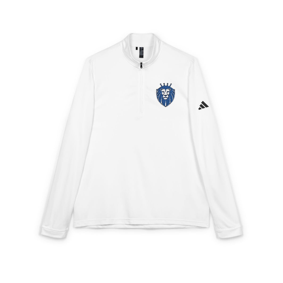 Adidas® Quarter-Zip Pullover with Embroidered Crest - Gender Neutral