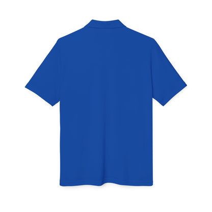 Adidas Gender Neutral Embroidered Blue Lion Crest Performance Polo