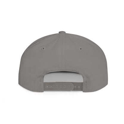 Lions Basketball Flat Bill Snapback Hat Blue Lettering — Team Logo Cap