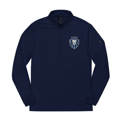 Adidas® Quarter-Zip Pullover with Embroidered Crest - Gender Neutral