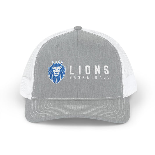 Lions Basketball Embroidered Snapback Trucker Hat