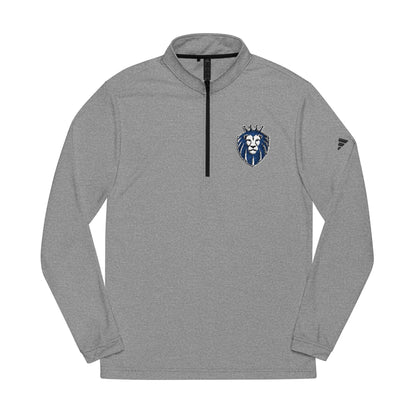 Adidas® Quarter-Zip Pullover with Embroidered Crest - Gender Neutral