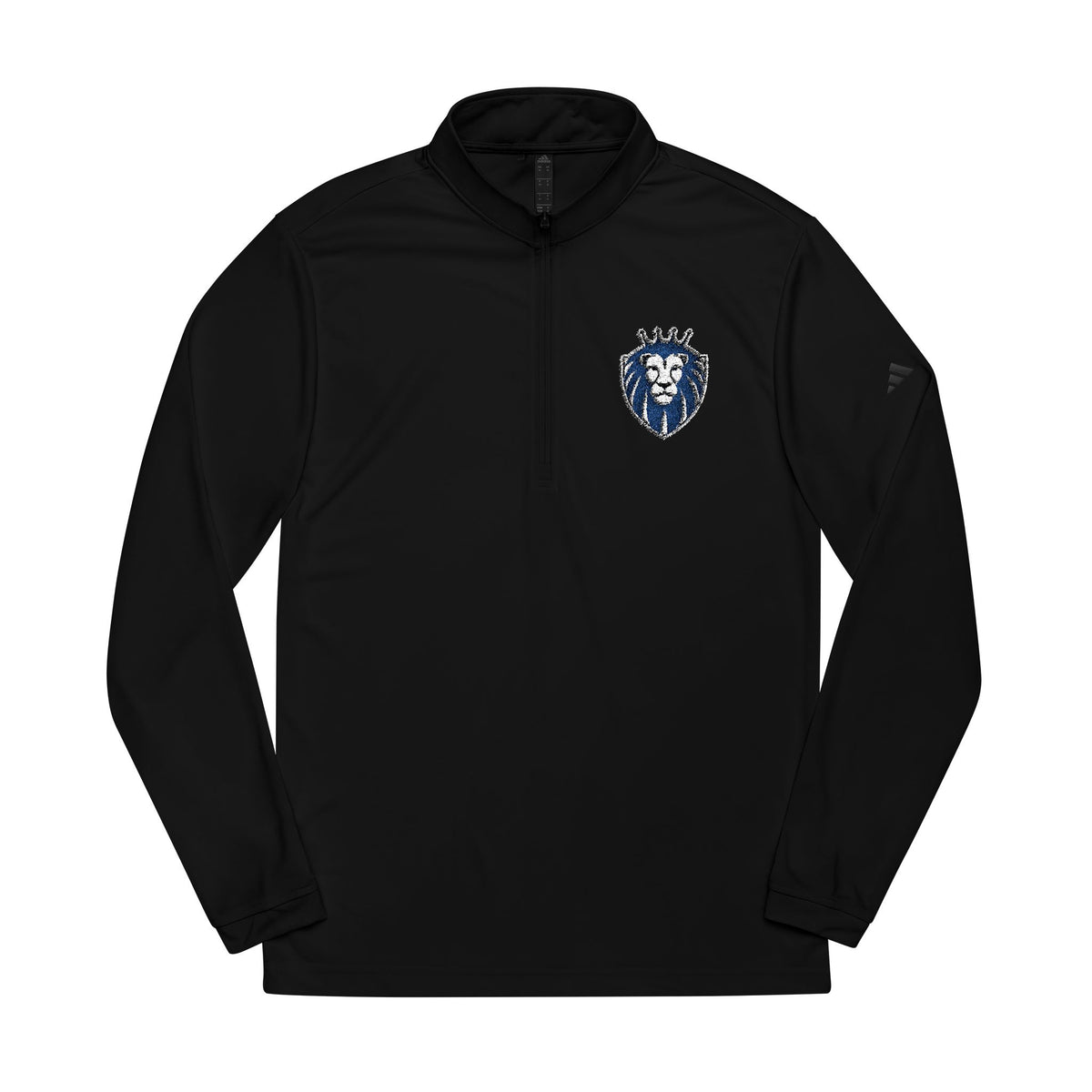 Adidas® Quarter-Zip Pullover with Embroidered Crest - Gender Neutral