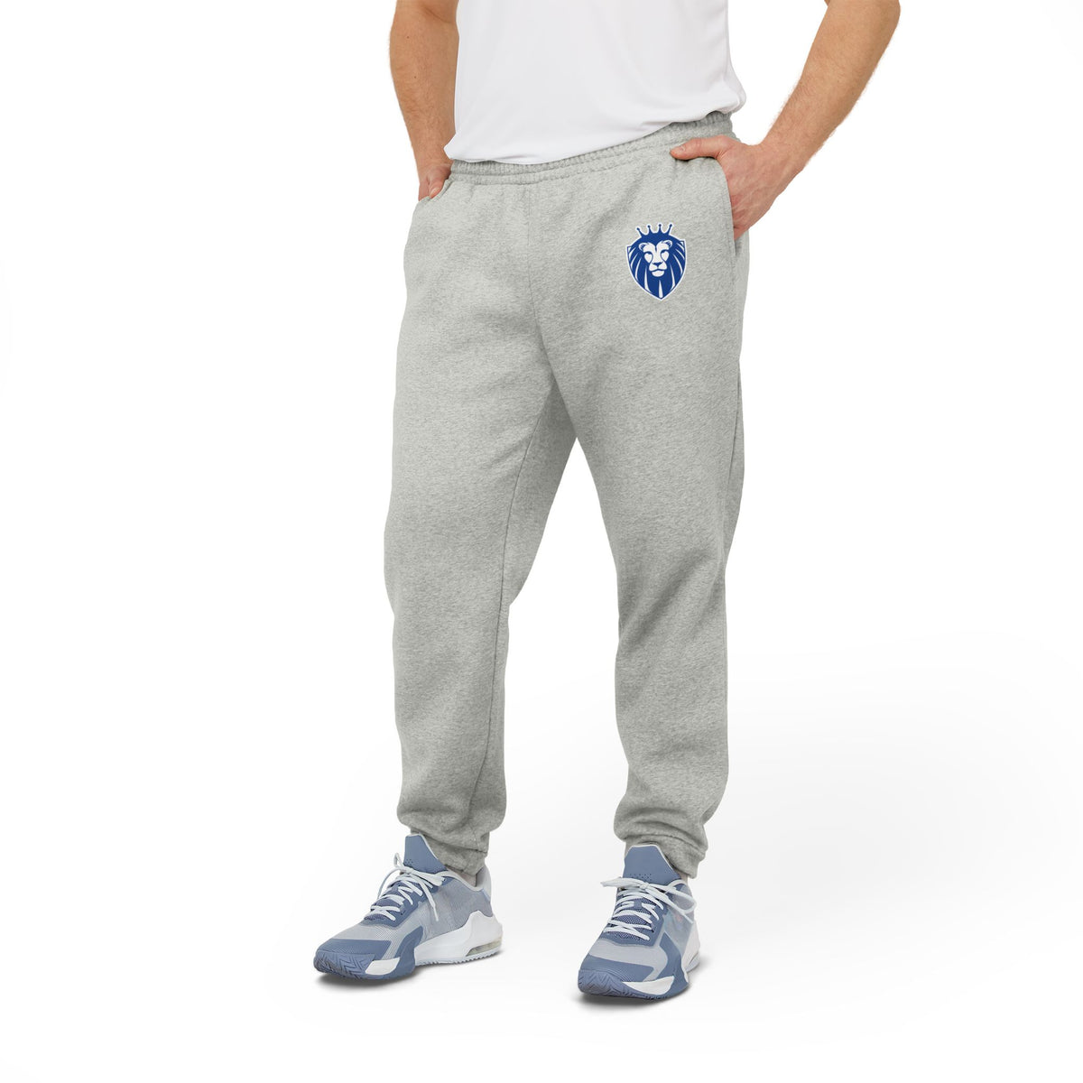 Adidas Fleece Joggers with Lion Logo - Gender Neutral