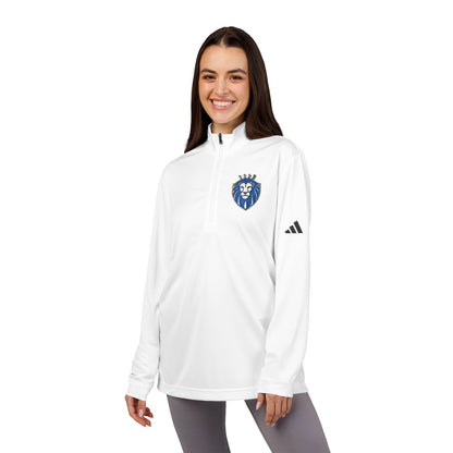 Adidas® Quarter-Zip Pullover with Embroidered Crest - Gender Neutral