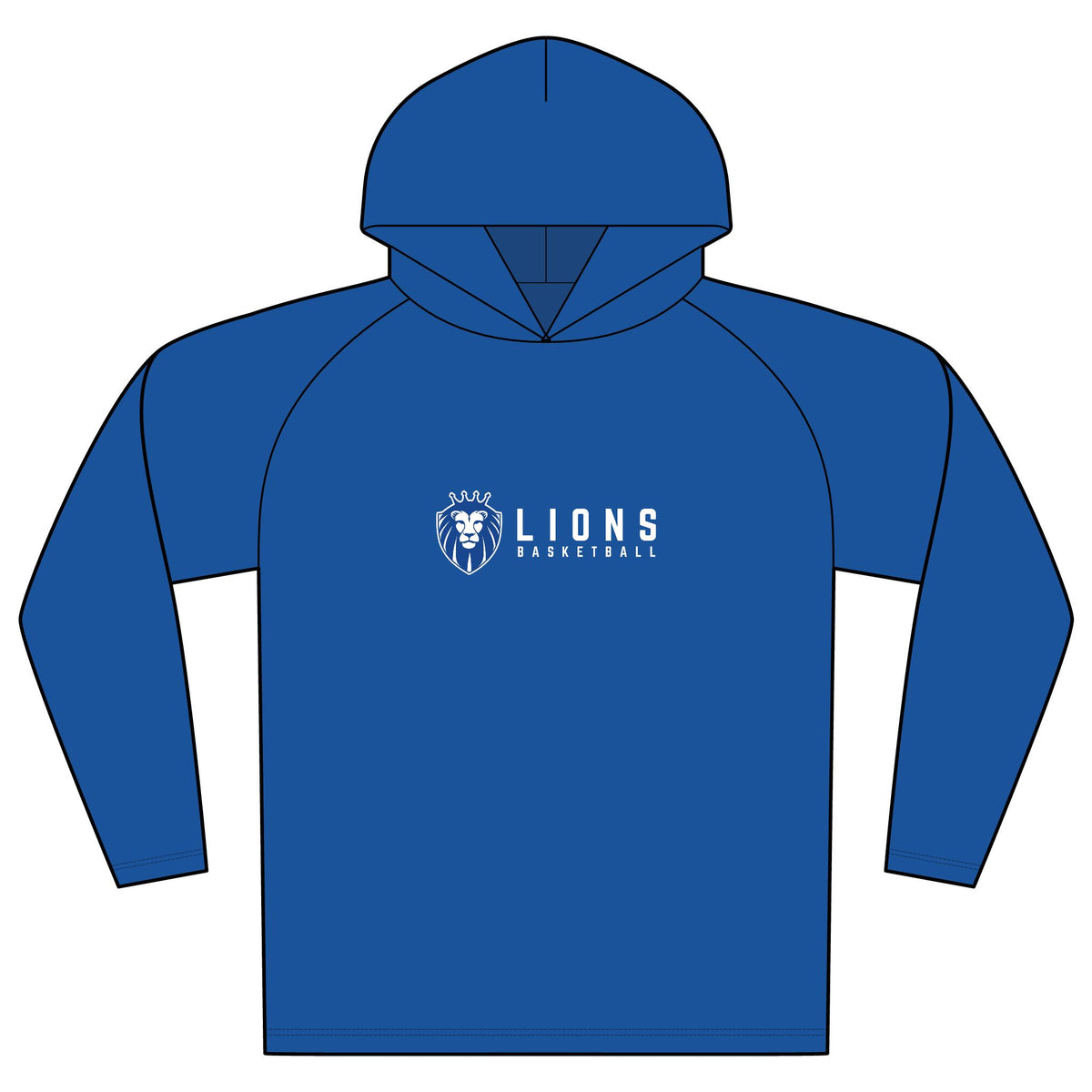 Lions Basketball Performance Hooded Long Sleeve Tee