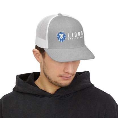 Lions Basketball Embroidered Snapback Trucker Hat
