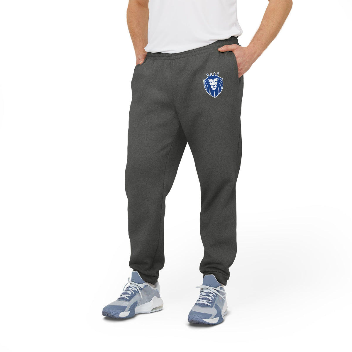 Adidas Fleece Joggers with Lion Logo - Gender Neutral